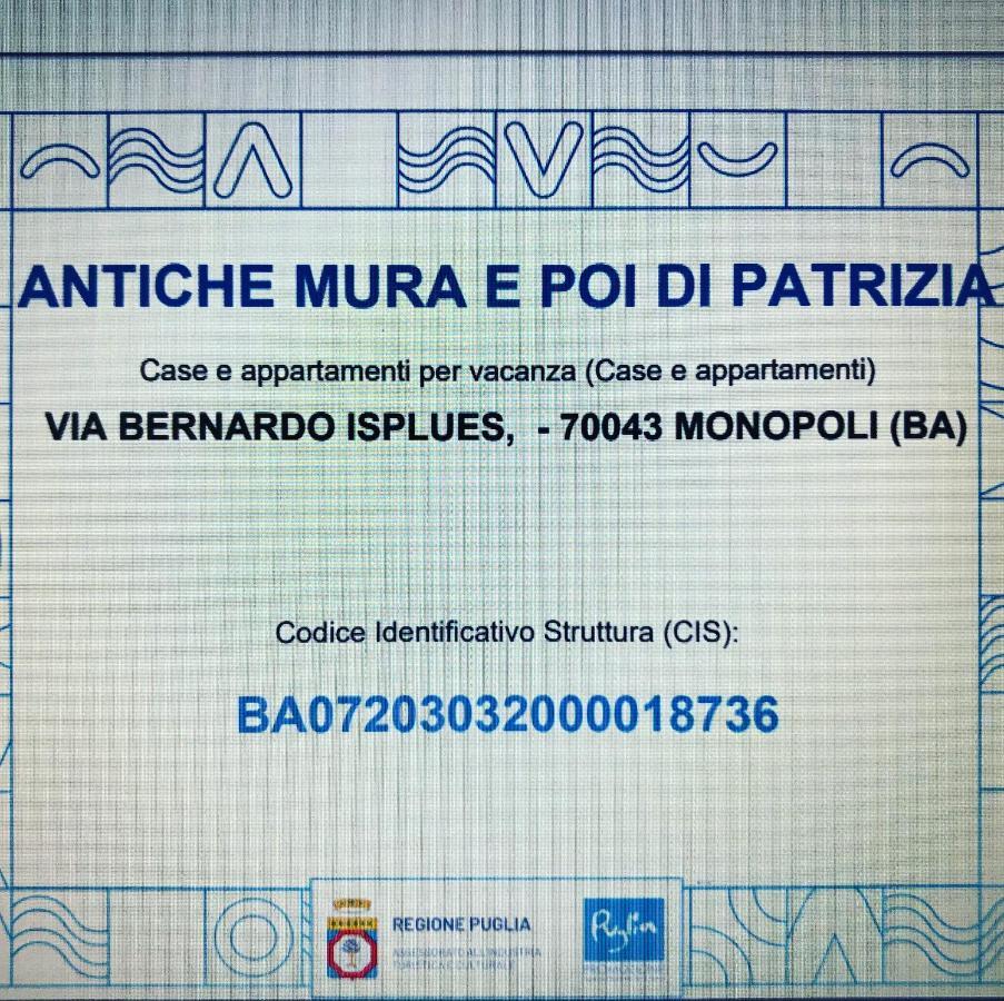 Casa Vacanze Antiche Mura E Poi 모노폴리 외부 사진
